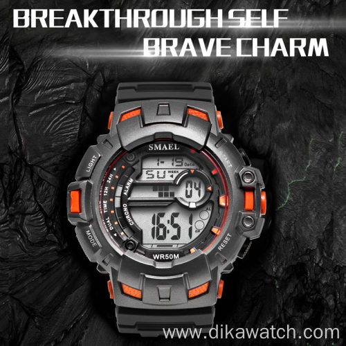 SMAEL Men Sports Watches Luxury Military Digital Watch